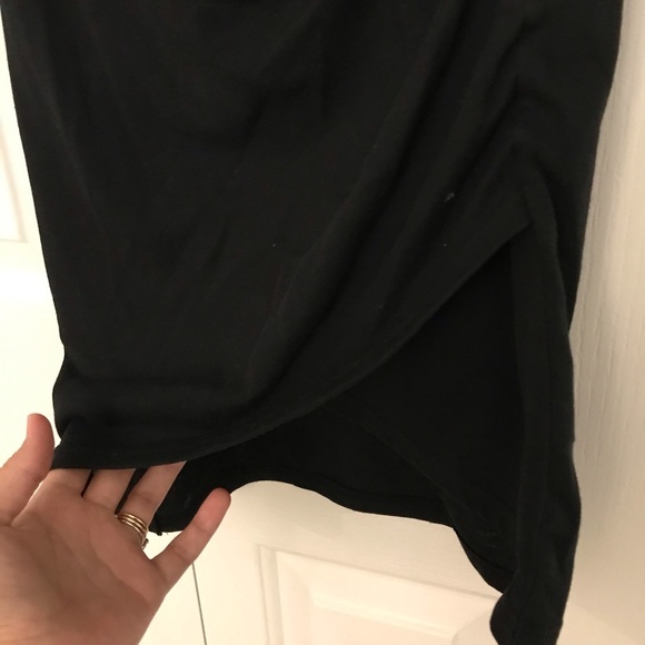 LEITH black side-rouching above the knee dress - Picture 2 of 4